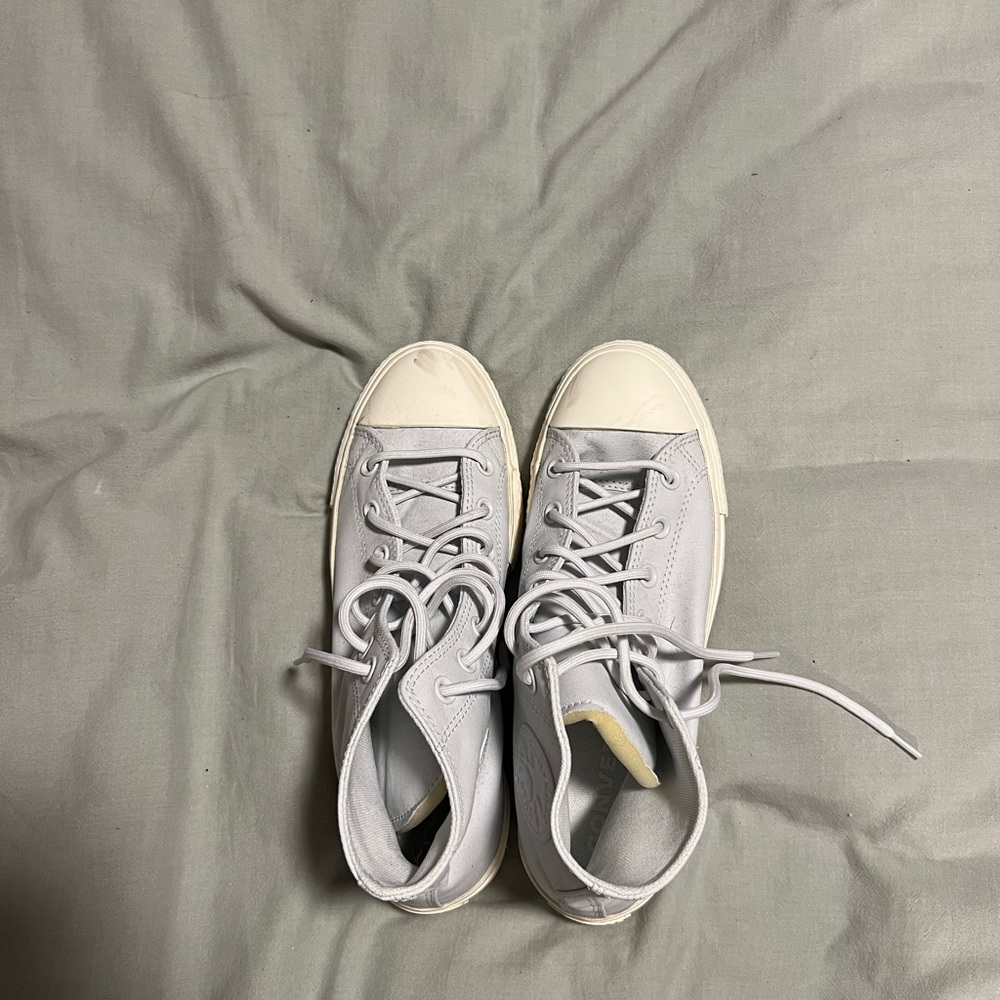 White leather Converse Platforms - Picture 5 of 5